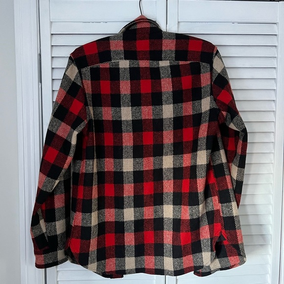 J.Crew wool check shacket, button down - Picture 3 of 3